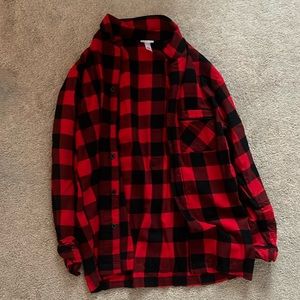 Long sleeve pajama flannel